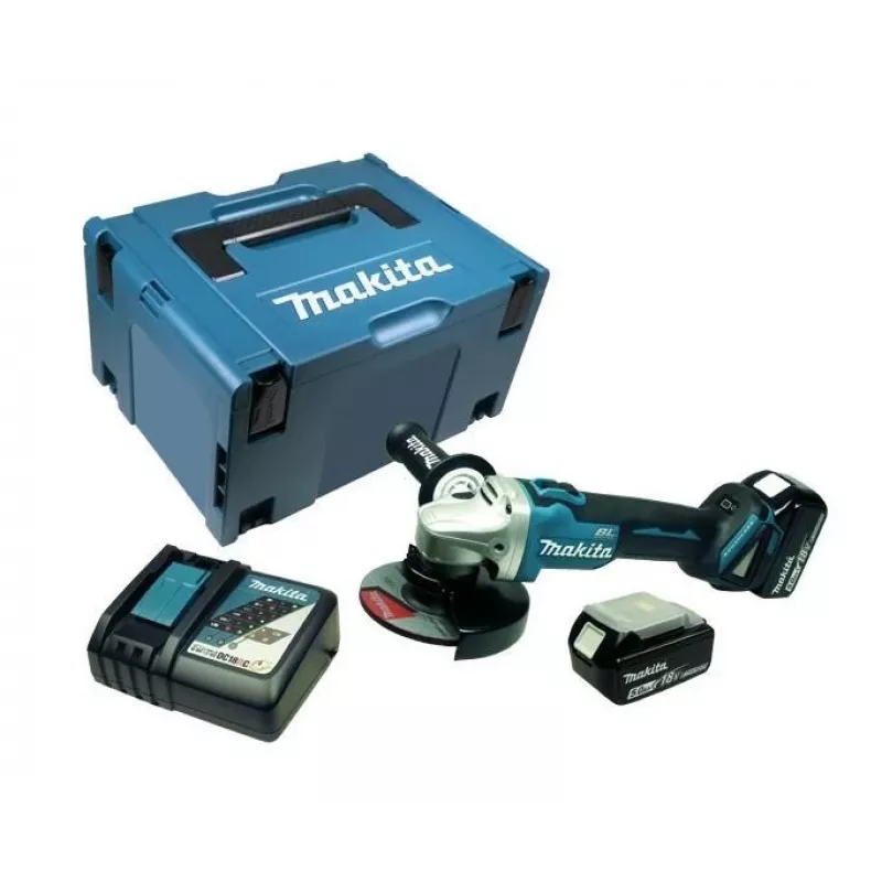 Makita DGA506RTJ 18V LXT Amoladora angular a batería sin escobillas 125mm 8500 RPM