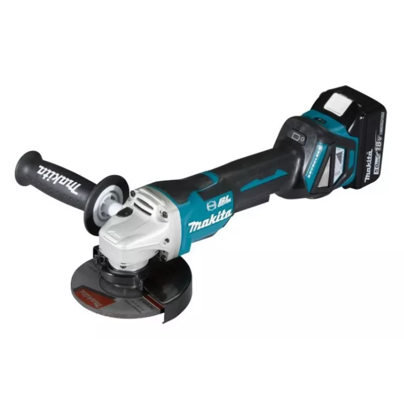 Makita DGA518RTJU Amoladora angular a batería 125 mm 8500 rpm 18V 5,0Ah Li-Ion