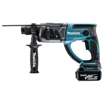 Makita DHR202RTJ 18V LXT martillo combinado a batería – SDS-Plus, set con 2x5.0Ah, cargador y maletín Makpac