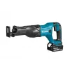 Sierra sable a batería MAKITA DJR186RTE 18V LXT con 2 baterías de 5,0Ah, cargador rápido y maletín Makpac