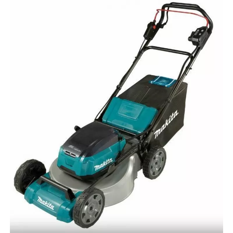 Makita DLM465PT4 36V (2x18V) LXT cortacésped de empuje sin escobillas 46cm con 4 baterías de 5,0Ah y cargador doble
