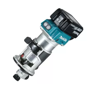 Makita DRT50RTJX2 Fresadora de mano a batería sin escobillas con 2 baterías y cargador