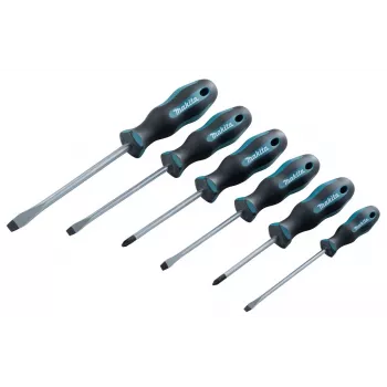 Makita E-10512 juego de destornilladores, 6 piezas (plano/Pozidriv)