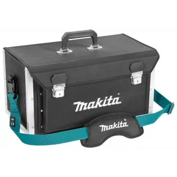 MAKITA E-15394 bolsa de transporte abierta para herramientas 50/25, 20 bolsillos, carga 15 kg, negro/azul