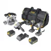 Makita NUEVO SET DE HERRAMIENTAS 4-TEILIGES 18V LXT Kit combinado sin escobillas (2x4,0Ah)