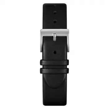 MAM Reloj analógico unisex MAM621 39mm esfera negra correa de piel negra