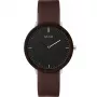 MAM Reloj unisex MAM627 39mm esfera negra correa de malla negra cuarzo Miyota