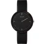 Reloj MAM MAM642 unisex 39 mm de madera de teca con correa de piel negra
