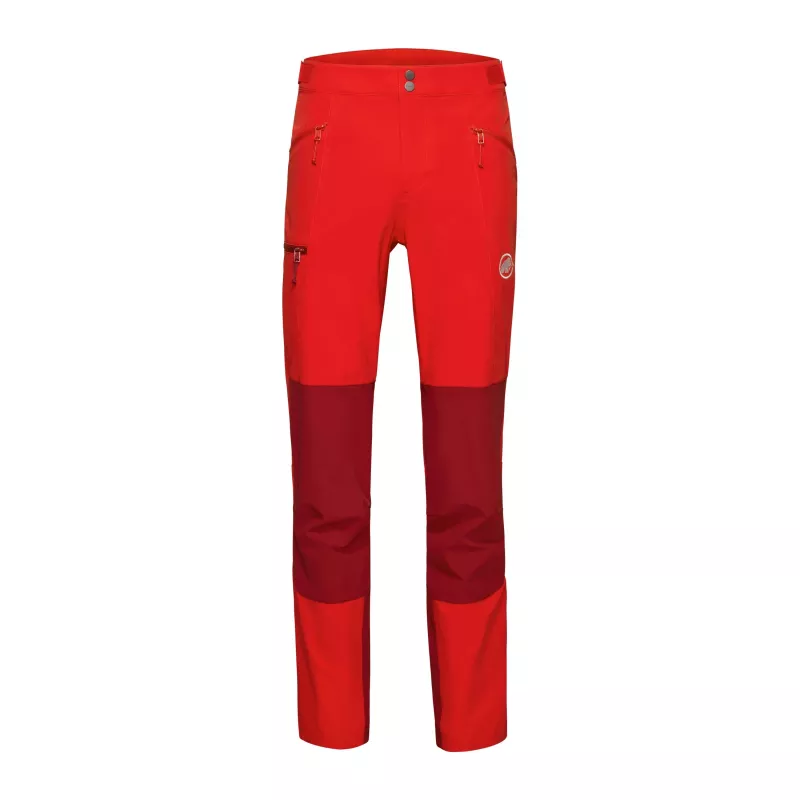 Mammut Courmayeur SO pantalón softshell de hombre rojo-rojo oscuro