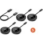 MANHATTAN 1080p Wireless HDMI Set de presentación con pantalla y 4 módulos transmisores USB-C, negro