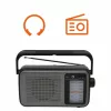 Manta MARDI919BK San Remo radio FM/AM, alimentación por red o pilas, salida para auriculares, negra