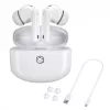 Manta MTWS008W Rytmo White Auriculares True Wireless Bluetooth 5.0 con estuche de carga