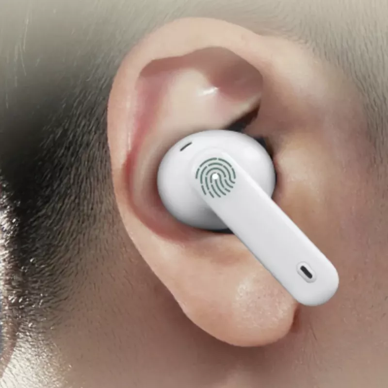 Manta MTWS008W Rytmo White Auriculares True Wireless Bluetooth 5.0 con estuche de carga