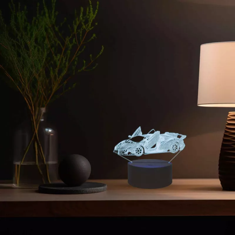 Manta SNL64RGB lámpara LED decorativa de luz para coche 3D RGB