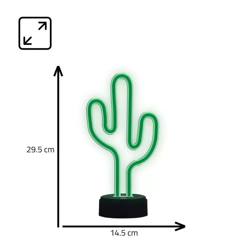 Manta SNL82GN luz nocturna LED cactus lámpara decorativa verde