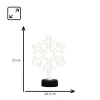 Manta SNL84WH luz decorativa LED copos de nieve, blanco frío, a pilas, colgante, plástico, blanco, 200 mm