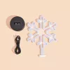 Manta SNL84WH luz decorativa LED copos de nieve, blanco frío, a pilas, colgante, plástico, blanco, 200 mm