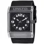 Marc Ecko Reloj analógico de cuarzo para hombre E08513G6 44mm esfera negra correa de silicona