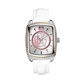 MARC ECKO Reloj de hombre de cuarzo analógico E95041G1 40mm caja de acero inoxidable correa de piel negra