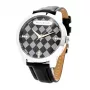 Reloj de pulsera MARC ECKO hombre E11591G1 - 45 mm cuarzo analógico esfera negra correa plateada