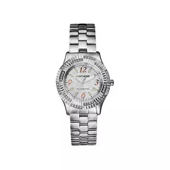 MARC ECKO Reloj mujer de cuarzo analógico acero inoxidable esfera plateada 37mm E95054L1