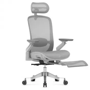 MARK ADLER Leadpro 8.7 gris silla de oficina con reposacabezas y mecanismo basculante