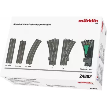Märklin 24802 vía curva H0 C vía R2 15° (1 unidad)