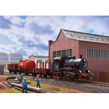 Märklin 29890 Set de inicio digital Tren de mercancías con locomotora de vapor BR 89.0, vía C, Mobile Station, escala H0 (1:87), Época III