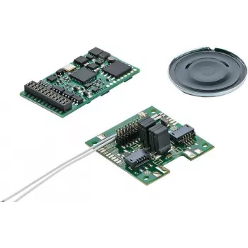 Märklin 60978 decodificador de sonido mSD3, 21-Pin MTC, mfx/DCC/MM, set de sonido de locomotora infantil, altavoz de 8 ohmios incluido