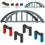 Märklin 72218 H0 Puente de celosía recto kit para vía C/K/M, gris, 360 mm