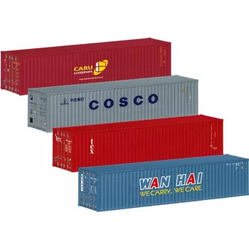 Märklin 76552 H0 Set de contenedores 20ft, 2 uds., plástico, para vagones de mercancías de modelismo ferroviario