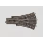Märklin H0 Vía C Desvío de tres vías 188,3 mm con balasto (24630)