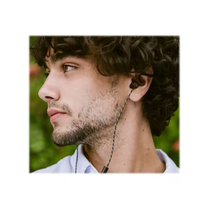 Marley Smile Jamaica auriculares con cable con micrófono integrado, USB-C – Signature Black