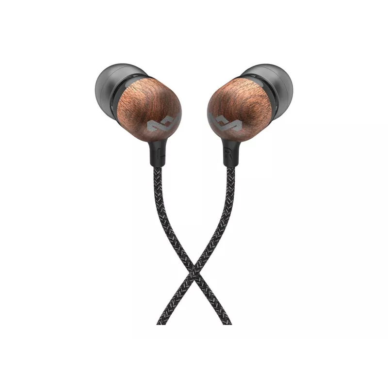 Marley Smile Jamaica auriculares con cable con micrófono integrado, USB-C – Signature Black