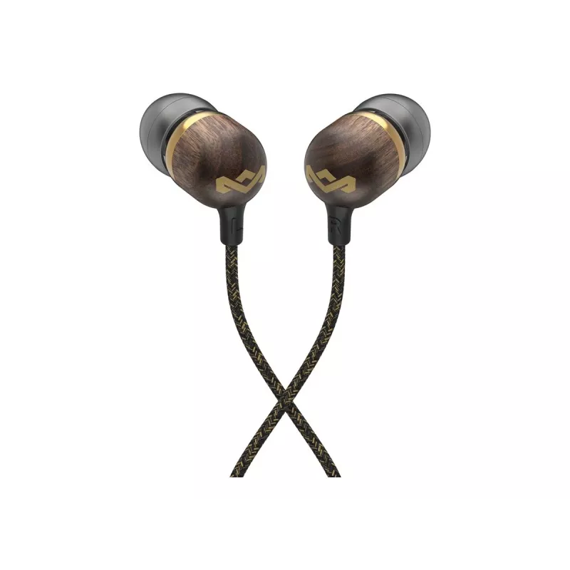 Marley Smile Jamaica Auriculares con cable y micrófono, USB Type-C, latón