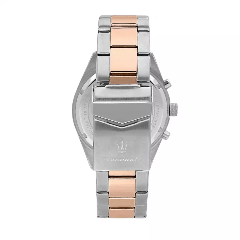 Reloj de hombre Maserati Potenza cuarzo analógico R8853100040 43 mm esfera negra piel negra