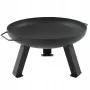 MASTER GRILL Brasero de jardín 80 cm redondo acero negro