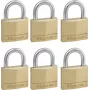Master Lock 140EURSIX pack de 6 candados con la misma llave 22mm Cuerpo de latón