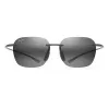 MAUI JIM Huelo Gafas de sol 446-11M unisex 55/18/145 mm gris mate Blue Hawaii polarizadas