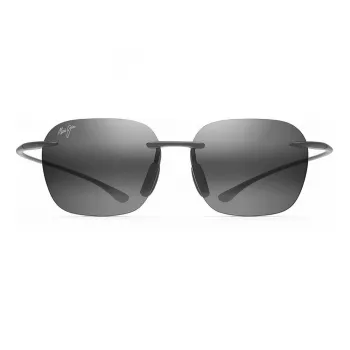 MAUI JIM Huelo Gafas de sol 446-11M unisex 55/18/145 mm gris mate Blue Hawaii polarizadas