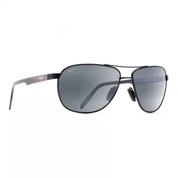 MAUI JIM 728-2M Gafas de sol polarizadas de hombre - Montura negro mate, lentes gris neutro