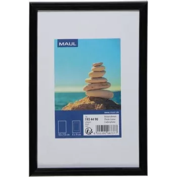 MAUL 1934490 marco para una foto - placas de MDF - plástico - policarbonato (PC) - negro - sobremesa - 10 x 15 cm - rectangular