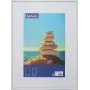 MAUL 1935802 Marco individual 30 x 40 cm, MDF blanco con frontal de policarbonato antivirutas, montaje en pared
