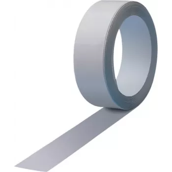 MAUL 6210102 Cinta magnética autoadhesiva 100 cm, aluminio blanco, regla métrica