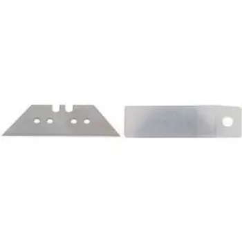 MAUL 7786909 Cuchillas de repuesto para cúter, trapezoidal, pack de 10, cuchillas de acero de 52 mm para corte de alfombras y cartón
