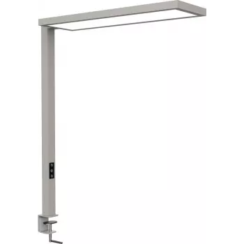 MAUL lámpara LED de escritorio con pinza Senja con sensor de movimiento/luz diurna plata