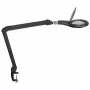 Lámpara de aumento LED MAUL Makro con base de pinza negra