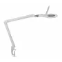 MAUL Lámpara de aumento LED Makro con base de pinza blanca
