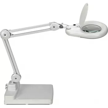MAUL lupa LED Viso con base blanca