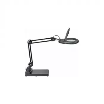 MAUL Lupa LED Viso con soporte negro